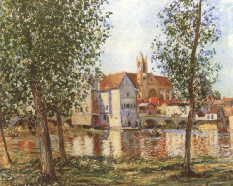 Alfred Sisley Moret-sur-Loing in Morning Sum